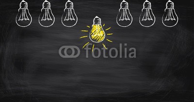 Daniel Berkmann, Idee sticht heraus (glühbirne, lampe, leuchten, ideen, zeichen, gelb, ergebnis, kreativität, glühbirne, besprechung, lernen, lockern, teller, intelligenz, forschung, verarbeiten, wissen, fortschritt, business, rechtsbehelf, innovativ, forschung, problemlösung, innovatio)