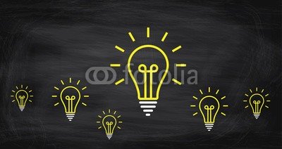 Daniel Berkmann, Leuchtende Glühbirnen (glühbirne, konzept, ideen, innovation, leuchten, problemlösung, dienstleistung, intelligenz, besprechung, bewegung, hilfe, konzept, gelb, think, ideen, unterstützung, wissen, verarbeiten, individualität, innovativ, kreativität, zeichen, rechtsbehel)