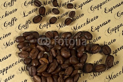momanuma, kaffee tasse aus kaffeebohnen (cappuccino, tassen, collage, kaffee, latte macchiato, trinken, espresso, kaffeebohne, bild, braun, orange, rot, beige, kunst, trinken, geniessen, geschmack, geschmack, bohne, kultur, warm, sexy, lecker, café, bar, backgrounds, bohne, text, schrifte)