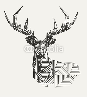 Kundra, Vector low poly line art. Geometrical reindeer illustration. (linie, tier, geometrisch, entwerfen, vektor, firmenlogo, abbildung, icon, weiß, hirsch, zeichnung, hintergrund, stil, wild, färbung, abstrakt, 3d, kopf, 1, elemente, kunst, modern, hemd, mustern, tattoo, textur, natur, grafik, dreiecke, figur, gesich)