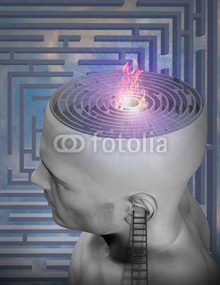 rolffimages, Burning maze of mind (komplexität, finden, verknüpfung, verwirrend, brainstorming, erhalten, antwort, hirn, kreisförmig, konzept, korrekt, reiseziel, spiel, ziele, grafik, kopf, hilfe, ideen, abbildung, innerlich, inneres, intellekt, erkenntnis, labyrinth, blei, verlore)