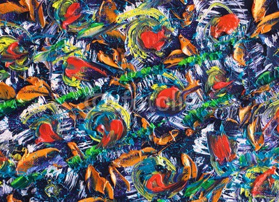 shvets_tetiana, Colorful Fantasy Abstract Oil Painting Background. Brightly Expressed Oil on Canvas Texture. Hand painted. Modern art. (abstrakt, kunst, kontrast, dekoration, ausdruck, fantasy, abbildung, modern, öl, malerei, mustern, textur, kunstvoll, artwork, schöner, blau, hell, bürste, canvas, farbe, kreativ, entwerfen, elemente, fragmente, grün, grunge, abbild, orange, lila, ro)