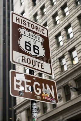 forcdan, Start of Route 66, Chicago (66, amerika, american, arizona, attraktion, kfz, chicago, california, autos, küste, beton, oden, dreck, antrieb, leer, kansas, brennstoff, gas, highway, historisch, auskunft, orientierungspunkt, motor, motorrad, national, niemand, öl, alt, bemal)