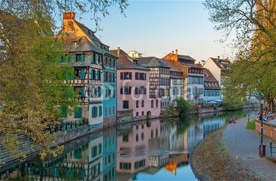 Alexi TAUZIN, Strasbourg, la Petite France. (strassburg, elsass, frankreich, schäferhund, département bas-rhin, stadt, haus, wasser, bank, europa, typisch, architektur, wohlstand, kanal, picturesque, besinnung, kai, anblick, landschaft, blue sky, wolken, sightseeing, alt, downtown, fotografi)