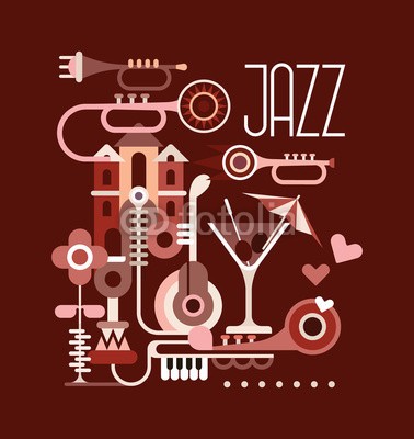 dan8, Jazz (musik, festival, vektor, kunst, abbildung, abstrakt, jazz, text, gitarre, saxophon, saxophon, entwerfen, grafik, konzert, gebäude, party, isoliert, blume, piano, braun, karneval, klingen, geformt, figuren, phantastisch, backgrounds, retro, jahrgang, her)