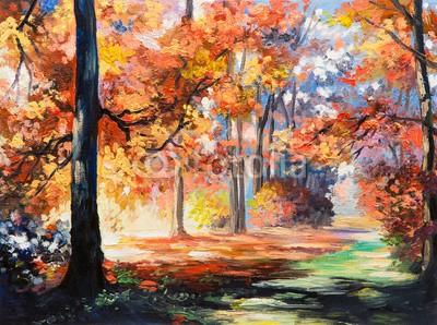 max5799, Oil painting landscape - colorful autumn forest (malerei, herbst, öl, entwerfen, wasserfarben, himmel, original, kunst, draußen, tapete, baum, dekoration, acryl, park, lebendig, rot, braun, blume, gelb, leaf, feld, hell, orange, gras, canvas, zeichnung, gartenarbeit, abstrakt, jahreszeit, abbildun)