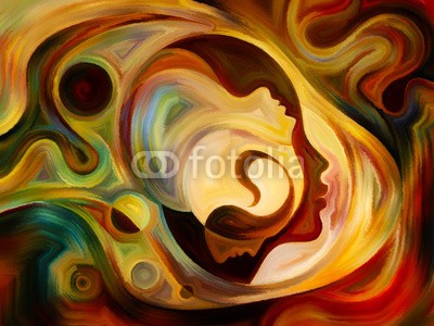 agsandrew, Kiss of  Inner Paint (identität, abbildung, abstrakt, menschlich, bewusstsein, effekt, vorstellung, reason, psychologie, entwerfen, seelisch, existenz, intelligenz, modern art, abstrakte kunst, ideen, bilder, kulisse, profile, special effects, kunst, self, konzentratio)