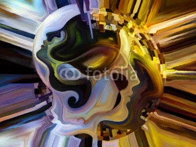 agsandrew, Way of Inner Paint (linie, kopf, gesicht, gedanken, menschlich, erkenntnis, geist, intellekt, traum, expressionismus, dekoration, vorstellung, konzept, identität, entwerfen, halluzinogen, modern art, textur, malerei, illusion, kulisse, kreativ, effekt, bewusstsein, profil)