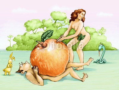 nuvolanevicata, mistake (paradise, adam, eva, schlange, apfel, versuchung, sündig, übertretung, spassig, fehler, übertreibung, schelten, komik, fehler, paar, liebe, gewichten, mythos, schul)