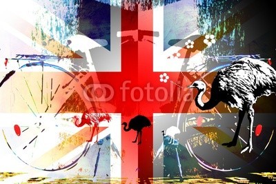 maxtor777, British art design illustration (abstrakt, architektur, kunst, backgrounds, grossbritannien, england, hell, stadtlandschaft, ausschnitt, pfad, verfärbt, bunt, kreativität, europa, grunge, abbildung, tinte, orientierungspunkt, monuments, malen, panoramisch, papier, skyline, platsc)