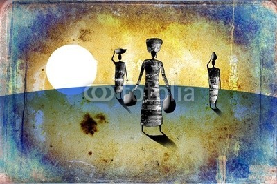 maxtor777, Africa retro vintage style (afrika, afrikanisch, kultur, dekorativ, ethnisch, exotisch, leute, traditionell, reisen, wildlife, kunst, schwarz, dekoration, zeichnung, flora, rahmen, hütte, abbildung, landschaft, life, einheimisches, natürlich, natur, platz, savanne, stil, tourismu)