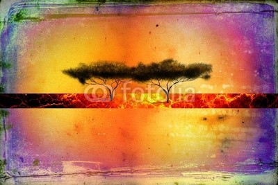 maxtor777, Africa retro vintage style (afrika, afrikanisch, kultur, dekorativ, ethnisch, exotisch, leute, traditionell, reisen, wildlife, kunst, schwarz, dekoration, zeichnung, flora, rahmen, hütte, abbildung, landschaft, life, einheimisches, natürlich, natur, platz, savanne, stil, tourismu)