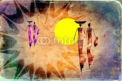 maxtor777, Africa retro vintage style (afrika, afrikanisch, kultur, dekorativ, ethnisch, exotisch, leute, traditionell, reisen, wildlife, kunst, schwarz, dekoration, zeichnung, flora, rahmen, hütte, abbildung, landschaft, life, einheimisches, natürlich, natur, platz, savanne, stil, tourismu)