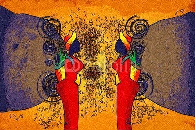 maxtor777, Africa retro vintage style (afrika, afrikanisch, kultur, dekorativ, ethnisch, exotisch, leute, traditionell, reisen, wildlife, kunst, schwarz, dekoration, zeichnung, flora, rahmen, hütte, abbildung, landschaft, life, einheimisches, natürlich, natur, platz, savanne, stil, tourismu)