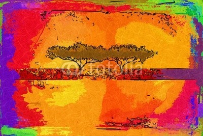 maxtor777, Africa retro vintage style (afrika, afrikanisch, kultur, dekorativ, ethnisch, exotisch, leute, traditionell, reisen, wildlife, kunst, schwarz, dekoration, zeichnung, flora, rahmen, hütte, abbildung, landschaft, life, einheimisches, natürlich, natur, platz, savanne, stil, tourismu)