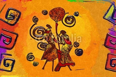 maxtor777, Africa retro vintage style (afrika, afrikanisch, kultur, dekorativ, ethnisch, exotisch, leute, traditionell, reisen, wildlife, kunst, schwarz, dekoration, zeichnung, flora, rahmen, hütte, abbildung, landschaft, life, einheimisches, natürlich, natur, platz, savanne, stil, tourismu)