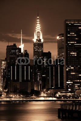 rabbit75_fot, Midtown New York (new york city, new york city, manhattan, architektur, urbano, gebäude, skyline, stadt, nacht, neu, york, orientierungspunkt, stadtlandschaft, skyscraper, licht, new york city, uns, amerika, vereinigt, reisen, american, states, midtown, abenddämmerun)