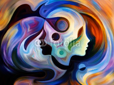 agsandrew, Source of Inner Paint (konzentration, frau, kreativ, gedanken, abbildung, ideen, sätze, erkenntnis, fantasy, kulisse, modern art, elemente, mensch, spirit, psychologie, spiritual, silhouette, inspiration, profile, bewusstsein, bilder, existenz, individuell, malerei, lebendi)