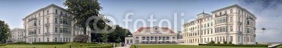 Blickfang, Heiligendamm Panorama (blau, deutsch, reiseziel, insel, meer, sand, urlaub, touristisch, wasser, panorama, welle, stranden, strandkorb, himmel, attraktion, europa, hit, ostse)