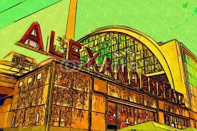 maxtor777, Berlin art design illustration (abstrakt, architektur, kunst, backgrounds, berlin, hell, stadtlandschaft, ausschnitt, pfad, verfärbt, bunt, kreativität, europa, deutsch, grunge, abbildung, tinte, orientierungspunkt, monuments, malen, panoramisch, papier, skyline, platsch, spritze)