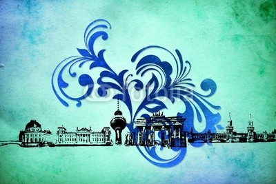 maxtor777, Berlin art design illustration (abstrakt, architektur, kunst, backgrounds, berlin, hell, stadtlandschaft, ausschnitt, pfad, verfärbt, bunt, kreativität, europa, deutsch, grunge, abbildung, tinte, orientierungspunkt, monuments, malen, panoramisch, papier, skyline, platsch, spritze)