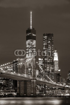 rabbit75_fot, Manhattan at night (new york city, new york city, manhattan, architektur, urbano, gebäude, skyline, stadt, nacht, neu, york, orientierungspunkt, stadtlandschaft, skyscraper, licht, new york city, uns, amerika, vereinigt, twilight, reisen, american, states, downtown, finanz)