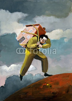 nuvolanevicata, memories of immigrant (mann, seele, haus, zuhause, staat, emigration, emigrant, travelers, reise, ermüdung, gedächtnis, wurzel, kultur, identität, blei, pfad, distance, tristesse, mut, landesgrenzen, vielfalt, geschichte, schnur, gewichten, rücken, verbiegen, angehe)