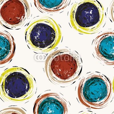 Kirsten Hinte, seamless abstract geometric background pattern, with paint strokes and sp (kunst, backgrounds, hell, bürste, kreisförmig, kreis, deckung, entwerfen, punktieren, stoff, blume, floral, grafik, schmutzig, geometrisch, abbildung, tinte, interieur, papier, pop, posters, retro, runde, wiederholung, textil, mustern, beeindrucken)