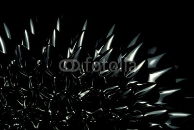 klauskreckler, Ferrofluid, Black Background (magnetismus, weiß, schwarz, nanotechnologie, backgrounds, abstrakt, magnet, konstruktion, wissenschaft, analyse, interessant, chemisch, backgrounds, werkstoff, chemisch, technologie, isoliert, entwerfen, mustern, textur, close-up, objekt, technologi)