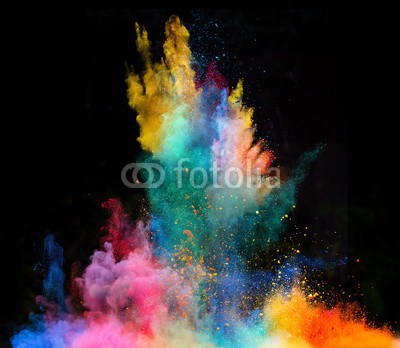 Lukas Gojda, Launched colorful powder on black background (farbe, bunt, backgrounds, abstrakt, schwarz, staub, kreativ, textur, wolken, weiß, isoliert, blau, niemand, rauch, kosmisch, sphäre, entwerfen, rauchen, explodieren, masse, glühend, gas, giftig, amphetamine, smog, kosmos, malen, explodiert, tint)