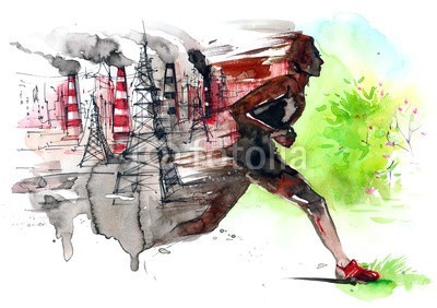 okalinichenko, environmental pollution (umwelt-, umweltverschmutzung, mann, wege, ökologisch, katastrophe, kräfte, generation, brennstoff, industrie, technologie, energie, station, himmel, ingenieurwesen, turm, rohr, elektrizität, abenddämmerung, natur, ausstattung, röhren, schwer, generato)