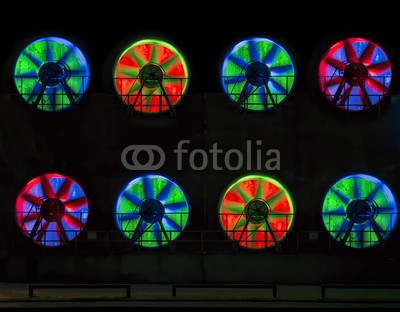 Blickfang, Landschaftspark Duisburg Nacht (duisburg, bejahrt, architektur, eisen, historisch, geschichte, industrie, geschichte, gewerbegebiet, park, kultur, ruhrgebiet, rost, rohr, technik, vergangenheit, verrostet, farbe, bunt, bunt, rot, grün, blau, orange, stahlwerk, stahl, lampe, lich)