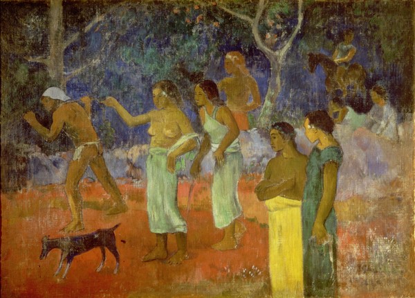 Paul Gauguin, Scene from Tahitian Life, 1896 (oil on canvas)