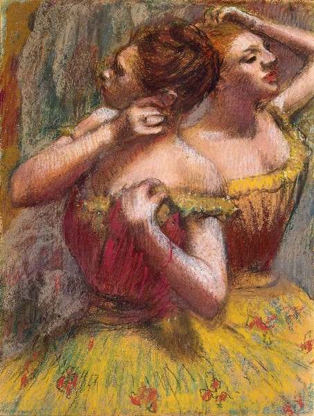 Edgar Degas, Two Dancers (pastel on paper)