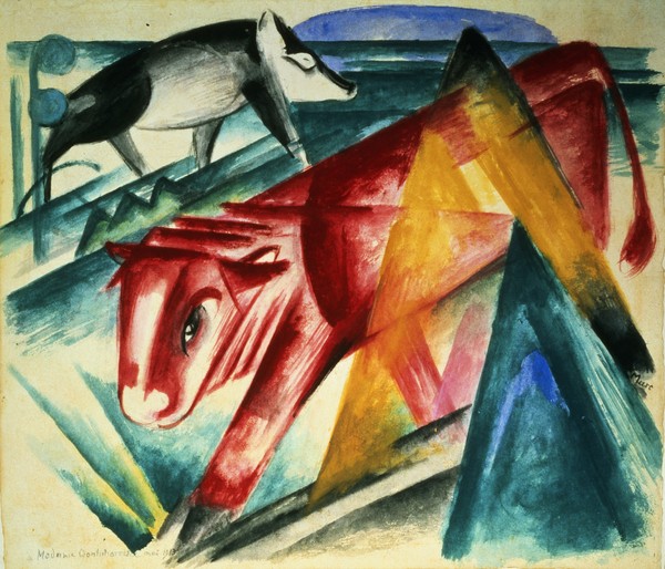 Franz Marc, Animals, 1913 (w/c on paper)