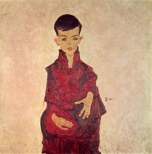 Egon Schiele, Rainerbub (Portrait of Herbert Rainer aged about 6 years) 1910