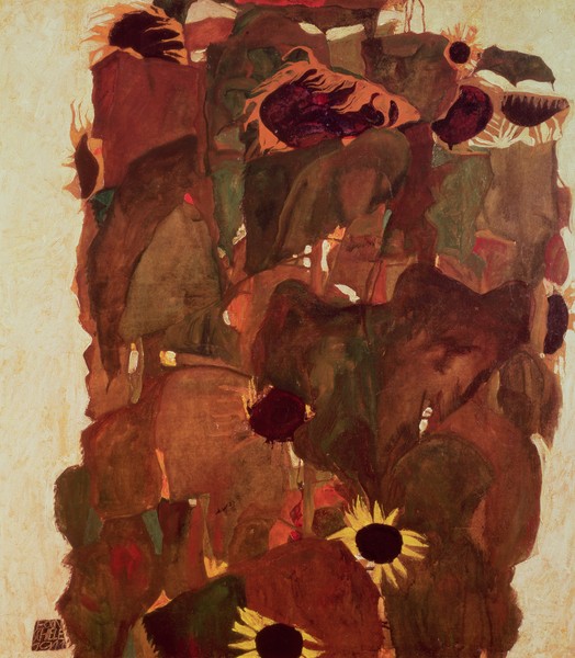 Egon Schiele, Sunflowers II, 1911