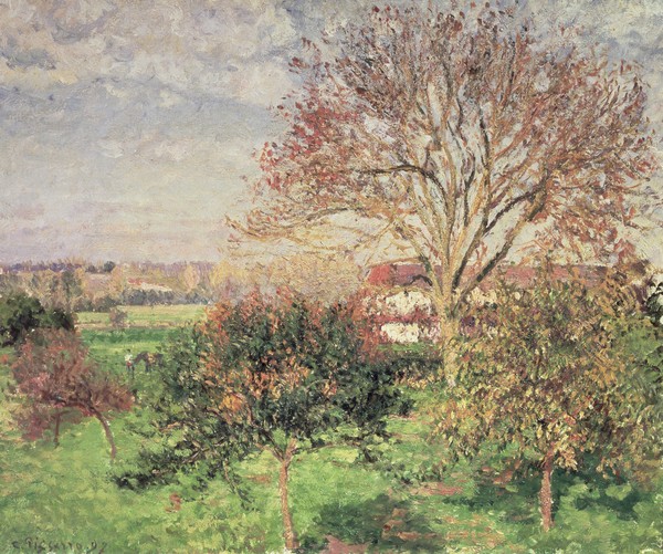 Camille Pissarro, Autumn morning at Eragny, 1897 (oil on canvas)