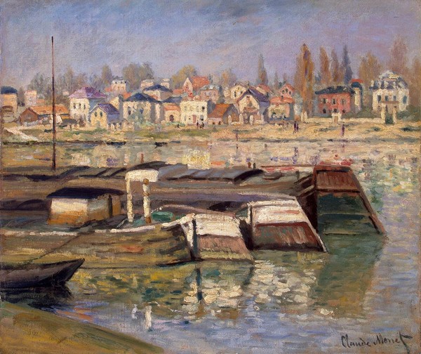 Claude Monet, Seine at Asnieres, 1873 (oil on canvas)