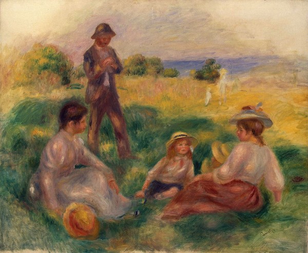 Pierre-Auguste Renoir, Party in the Country at Berneval, 1898 (oil on canvas)
