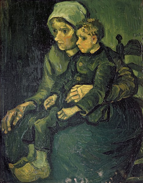 Vincent van Gogh, Mother and Child, 1885 (oil on canvas)