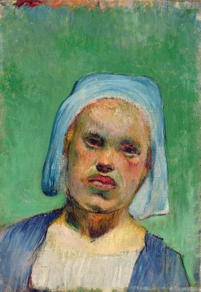 Paul Gauguin, Head of a Breton (oil on canvas)