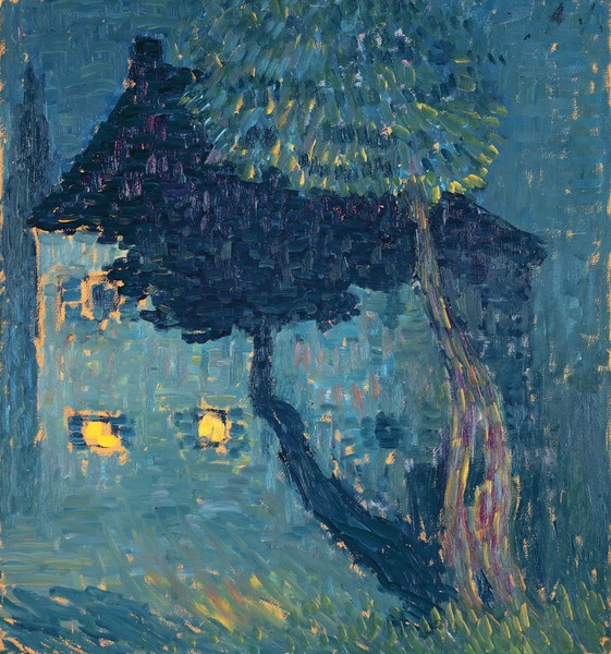 Alexej von Jawlensky, Cottage in the Woods, 1903 (oil on wood)