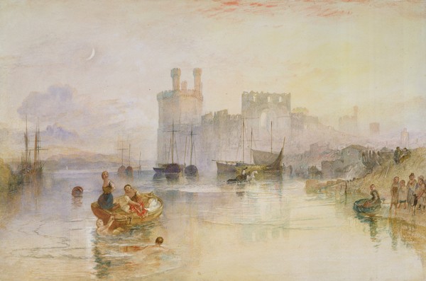 Joseph Mallord William Turner, Caernarvon Castle, c.1833 (watercolour over graphite)