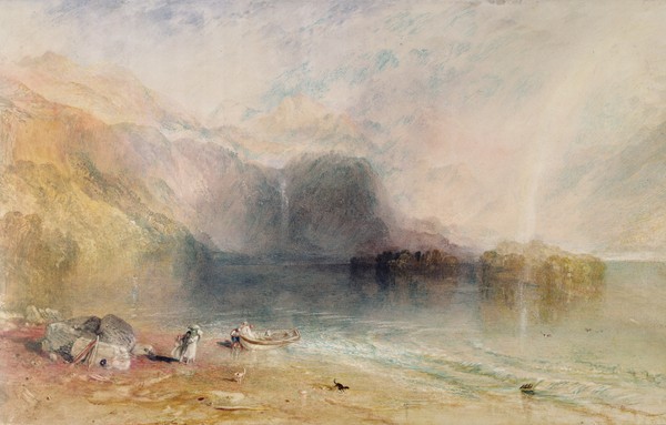 Joseph Mallord William Turner, Keswick Lake, Cumberland, 1835 (watercolour)