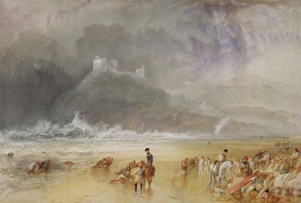 Joseph Mallord William Turner, Criccieth Castle, North Wales, c.1835 (watercolour)