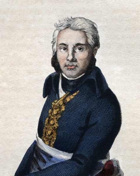 French School, Portrait of Jean Victor Moreau (1763-1813), French general. (General, Frankreich, Revolution, Uniform, Persönlichkeiten, Militär, Wunschgröße, Grafik, Treppenhaus, Wohnzimmer, bunt)