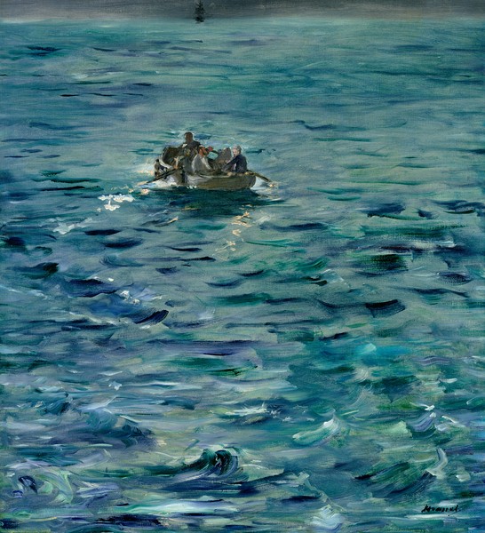 Edouard Manet, The Escape of Henri de Rochefort (1831-1915) 20 March 1874, 1880-81 (oil on canvas)