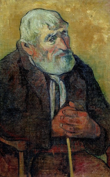 Paul Gauguin, Portrait of an Old Man with a Stick, 1889-90 (oil on canvas)
