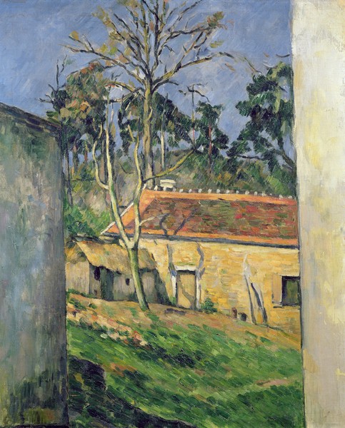 Paul Cézanne, Farmyard at Auvers, c.1879-80 (oil on canvas)
